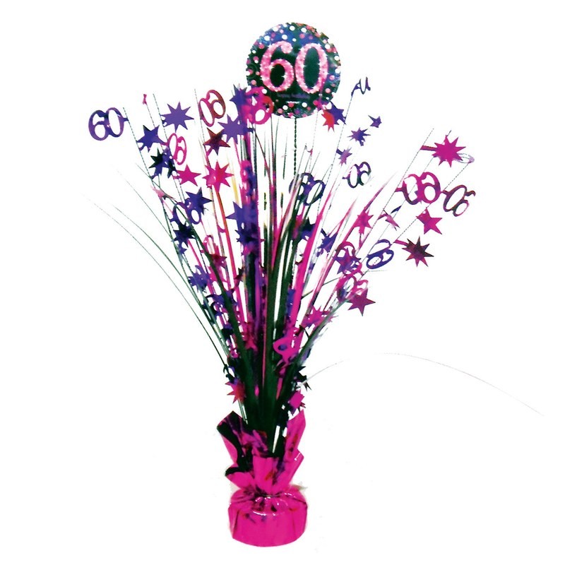 Kit anniversaire fuchsia 60 ans-déco anniversaire
