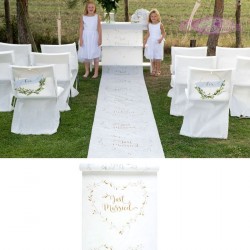 Tapis Just Married Blanc