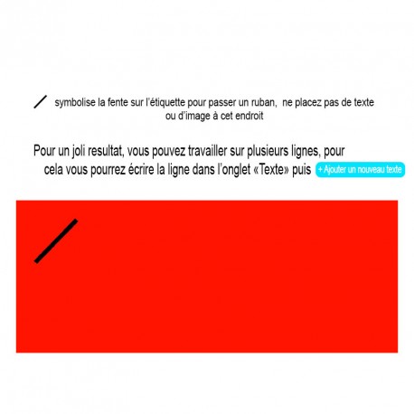 20 Etiquettes Rouges personnalisables Texte et Logo
