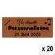 20 Etiquettes Chocolat personnalisables Texte et Logo