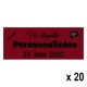 20 Etiquettes Bordeaux personnalisables Texte et Logo
