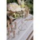 Chemin de table Just Married Lin et Or