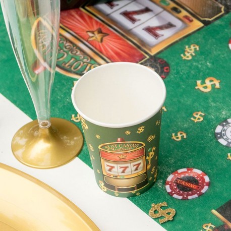 10 gobelets thème casino