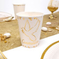 10 Gobelets communion Blanc et Or 10 Gobelets communion Blanc et Or