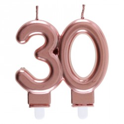 Bougie 30 ans Rose Gold
