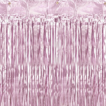 Rideau à franges Lilas 90 x 250cm 