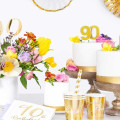 Bougie paillettes Or chiffre 9