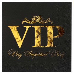 Serviette VIP pour anniversaire thème VIP