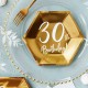 Comment bien choisir sa décoration d'anniversaire, Avec ces Assiettes Or Anniversaire 30 ans "30h Birthday".