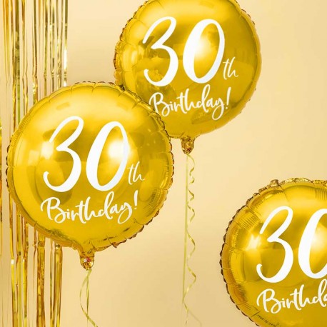 Avec le ballon Mylar pour anniversaire 30 ans, une décoration d'anniversaire réussie