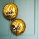 Ballon rond Anniversaire "30th Birthday" 45cm