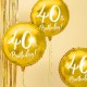 Ballon aluminium 40 ans Or