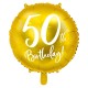 Ballon rond Anniversaire "50th Birthday" 45cm