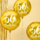 Ballon aluminium 50 ans Or
