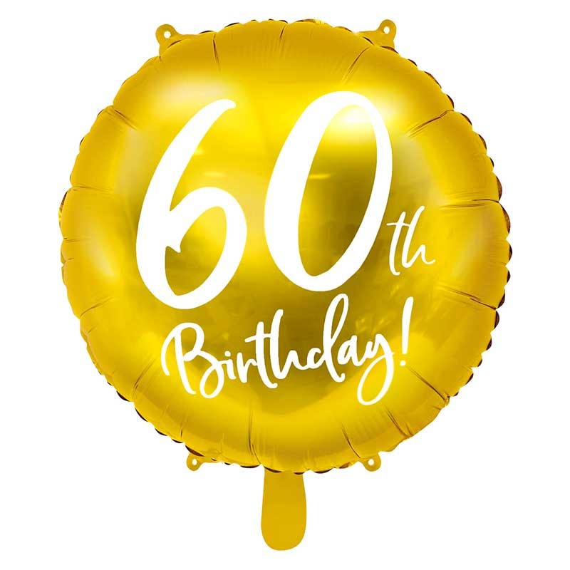 Anniversaire 60 ans : déco de fête, bougies et ballons chiffres