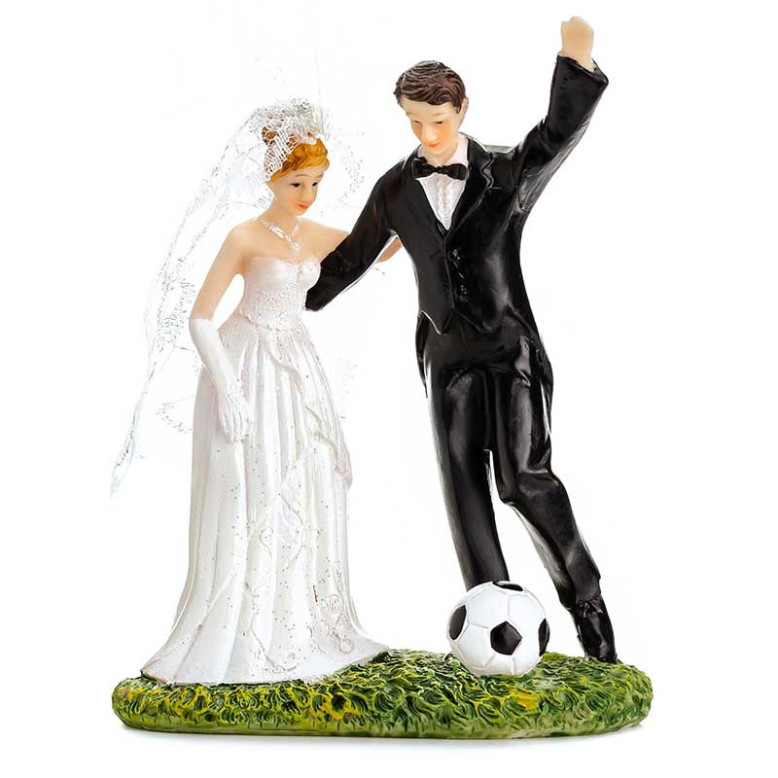 Figurine Football pour gateau de mariage ou piece montée Figurine Football pour gateau de mariage ou piece montée