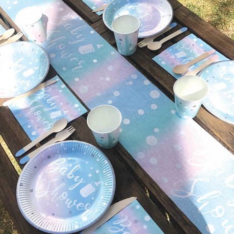 8 assiettes Baby shower
