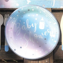 8 assiettes Baby shower