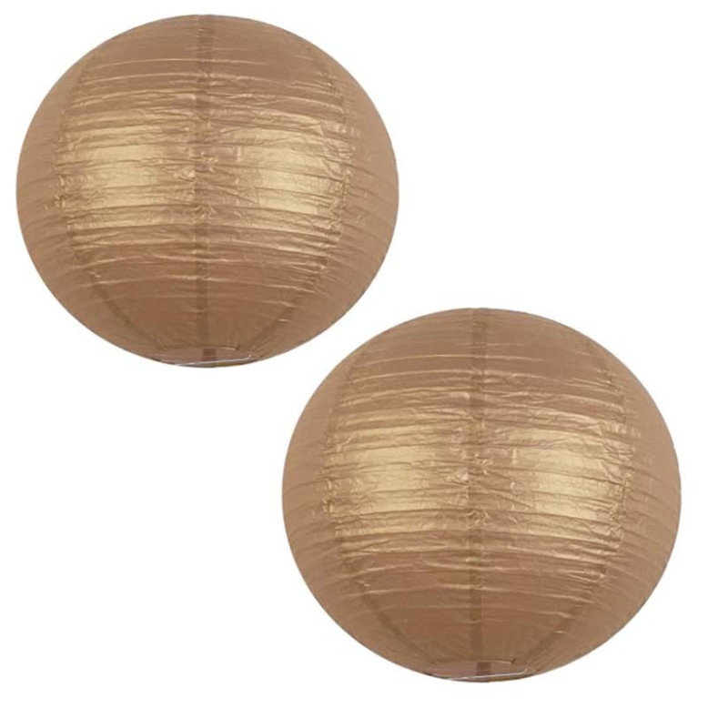 Lampions Rose Gold 30 cm x 2 Lampions Rose Gold 30 cm x 2