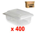50 barquettes micro-ondable charniere 750gr