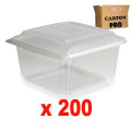 50 barquettes micro-ondable charniere 2000gr