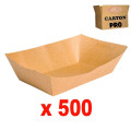250 barquettes rectangulaire kraft 32 oz