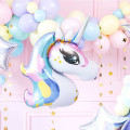 Ballon Mylar Licorne Pastel