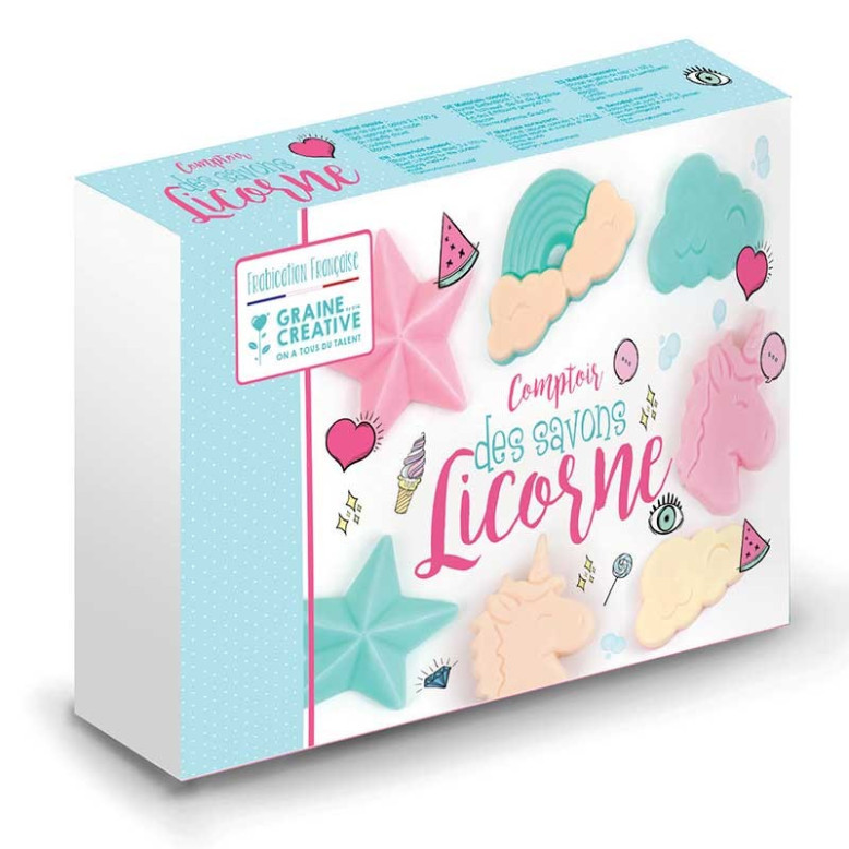 Créez avec vos enfants des savons en forme de licorne avec ce kit savon licorne Créez avec vos enfants des savons en forme de licorne avec ce kit savon licorne