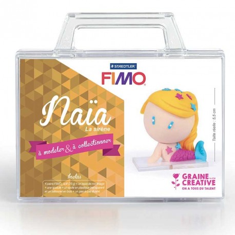 Kit Fimo "naia la sirene" pour enfants