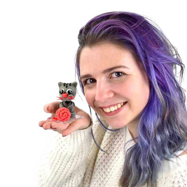 Suivez les conseils de Miss Créative et créer ce chat en pâte Fimo Suivez les conseils de Miss Créative et créer ce chat en pâte Fimo