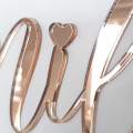 Prénom découpé Rose Gold miroir