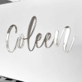 Prénom découpé Argent miroir