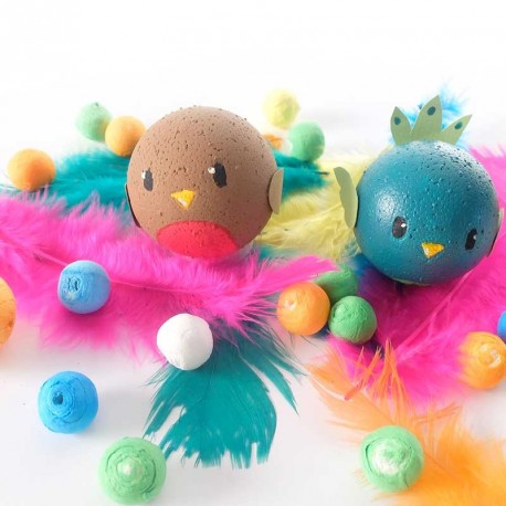 Créer de joli décoration avec ses boules en polystyrène de 7 cm