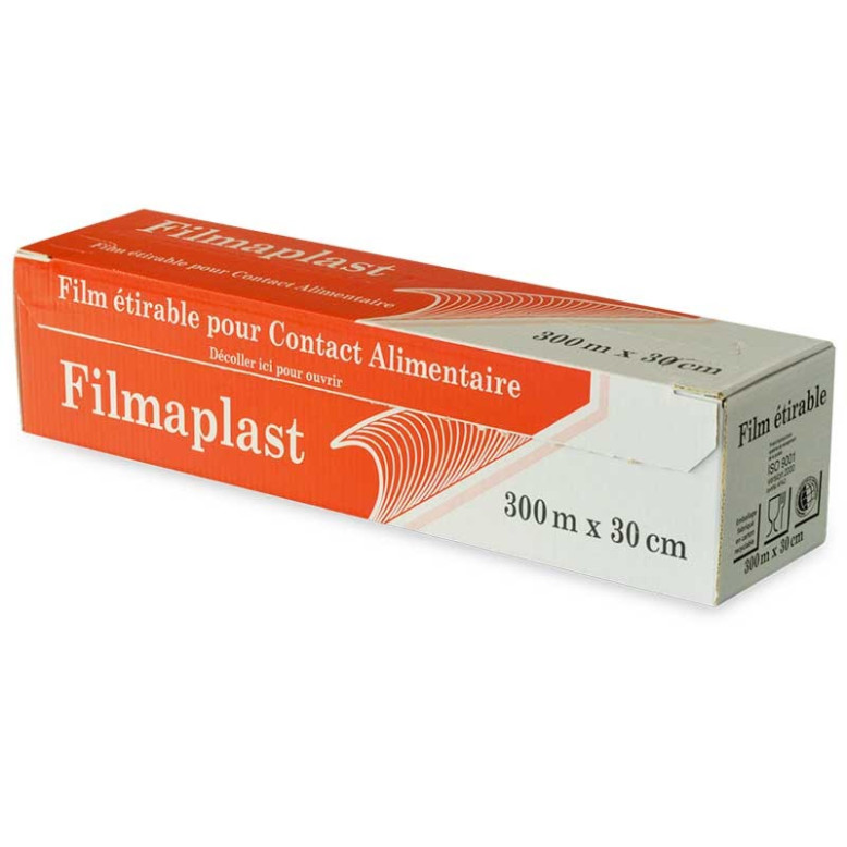 Film alimentaire boîte distributrice 300 m x 30 cm Film alimentaire boîte distributrice 300 m x 30 cm