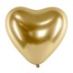 Ballons en forme cœur Or Gold 30 cm glossy