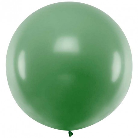 Ballon géant jumbo Vert foncé Pastel 1m