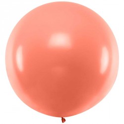 Ballon géant jumbo Rose Gold Métallique 1m