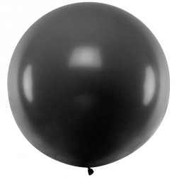 Ballon géant jumbo Noir Pastel 1m