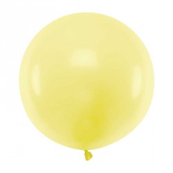 Ballon géant jumbo Jaune clair Pastel 60cm