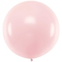 Ballon géant jumbo Rose pâle Pastel 1m