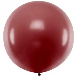 Ballon géant jumbo Bordeaux Pastel 1m