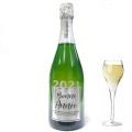 Bouteille de Champagne "Bonne Année" Argent Bouteille de Champagne "Bonne Année" Argent
