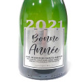 Bouteille de Champagne "Bonne Année" Argent