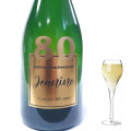 Champagne Anniversaire 80 ans Or