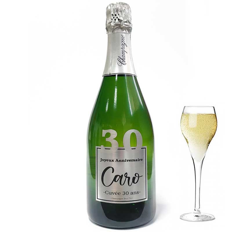 Etiquette bouteille de vin ou champagne - papillon pour fête, anniversaire,  baptême avec photo personnalisable