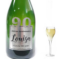 Champagne Anniversaire 90 ans Argent