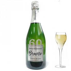 Personnalisez une bouteille de champagne pour ces 60 ans, facile chez Dragées Anahita