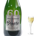 Champagne Anniversaire 60 ans Argent