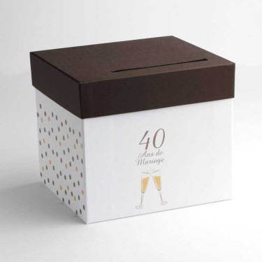 Urne 40 ans de mariage
