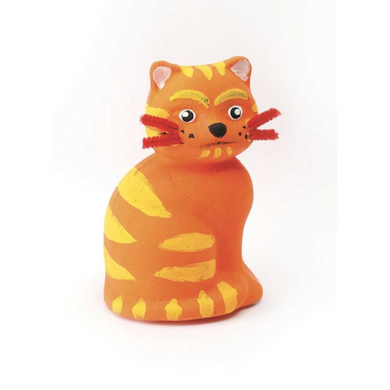 Chat en polystyrène